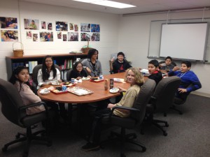 Each Monday, sixth graders enjoy ice cream sundays with Ms. Ferguson!